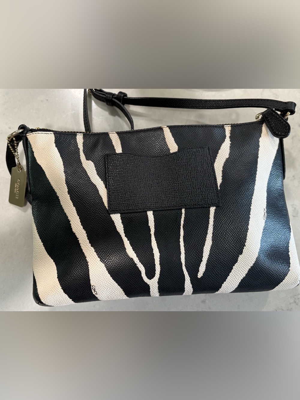 COACH ZEBRA PRINT CROSSBODY RETAIL $228 LIKE NEW (I) - Picture 4 of 11